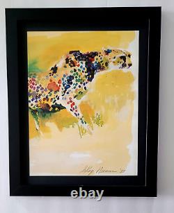LeRoy Neiman 1995 Signed Pop Art Print Africa Safari Mounted and Framed