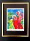 Leroy Neiman Arnold Palmer Signed Pop Art Mounted And Framed In A New 11x14