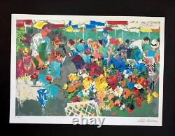 LeRoy Neiman BISTRO GARDEN Signed Pop Art Mounted and Framed in New 11x14