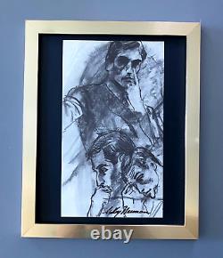 LeRoy Neiman BOBBY FISCHER 1974 Signed Pop Art Mounted and Framed New 11x14 LS