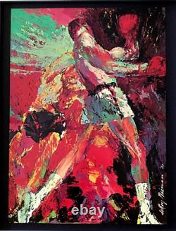 LeRoy Neiman BOX 1974 Signed Pop Art Mounted and Framed in New 11x14 LS