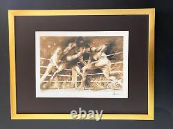 LeRoy Neiman Boxing Signed Pop Art Mounted and Framed in a New 11x14