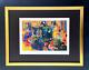 Leroy Neiman Casino Night Signed Pop Art Mounted And Framed In A New 11x14