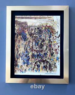 LeRoy Neiman CHICAGO CBOT 1974 Signed Pop Art Print Framed New 11x14 LS
