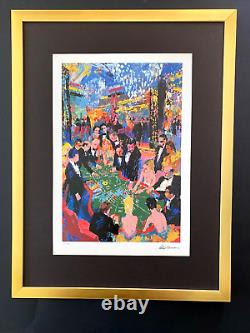 LeRoy Neiman Casino Signed Pop Art Mounted and Framed in a New 11x14