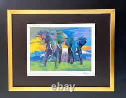 LeRoy Neiman Elephants Signed Pop Art Mounted and Framed in a New 11x14