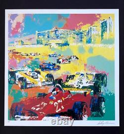 LeRoy Neiman FORMULA 1 USA Signed Pop Art Mounted and Framed in New 11x14