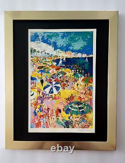 LeRoy Neiman FRENCH RIVIERA Signed Pop Art Mounted and Framed in New 11x14