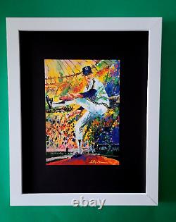 LeRoy Neiman GAYLORD PERRY Signed Pop Art Mounted & Framed New 14X11 W
