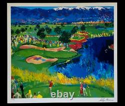 LeRoy Neiman GOLF Signed Pop Art Mounted and Framed in New 11x14