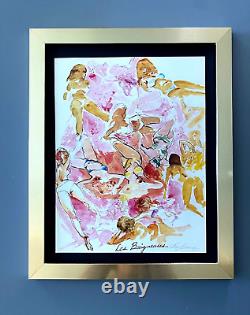 LeRoy Neiman LES BAIGNEUSES 1974 Signed Pop Art Print Framed New 11x14 LS