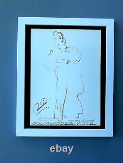 LeRoy Neiman MAE WEST + 1974 Signed Pop Art Print Mounted & Framed New 11x14 LS