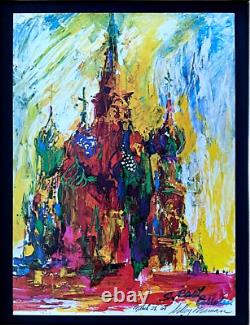 LeRoy Neiman MOSCOW 1974 Signed Pop Art Mounted and Framed New 11x14 LS