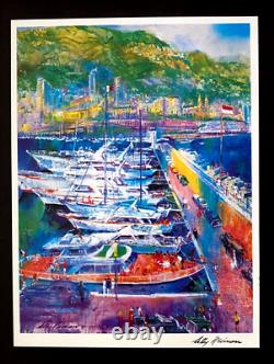 LeRoy Neiman Monaco Signed Pop Art Mounted and Framed in a New 11x14
