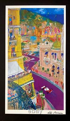 LeRoy Neiman Monaco Signed Pop Art Mounted and Framed in a New 11x14