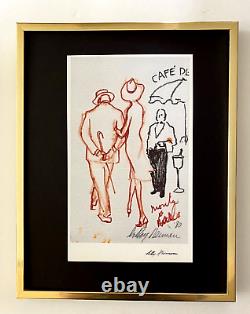 LeRoy Neiman Montecarlo Signed Pop Art Mounted and Framed in a New 11x14