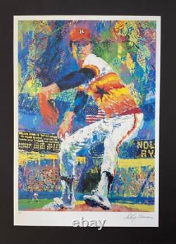 LeRoy Neiman NOLAN RYAN Signed Pop Art Mounted and Framed in New 11x14