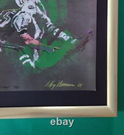 LeRoy Neiman NY JETS Signed Pop Art Mounted and Framed New 16x12 W