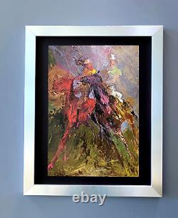 LeRoy Neiman POLO 1974 Signed Pop Art Mounted and Framed in New 11x14 LS