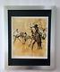 Leroy Neiman Rodeo Signed Pop Art Mounted And Framed In New 11x14