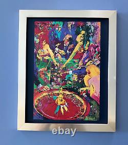 LeRoy Neiman ROULETTE 1974 Signed Pop Art Mounted and Framed New 11x14 LS