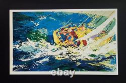 LeRoy Neiman SAILING Signed Pop Art Mounted and Framed in New 11x14