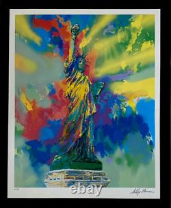 LeRoy Neiman STATUE OF LIBERTY Signed Pop Art Mounted and Framed in New 11x14
