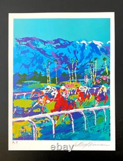 LeRoy Neiman Santa Anita Signed Pop Art Mounted and Framed