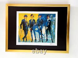 LeRoy Neiman THE BEATLES Signed Pop Art Mounted and Framed in a New 11x14