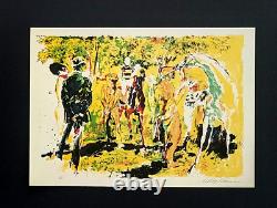 LeRoy Neiman THE RACE Signed Pop Art Mounted and Framed in New 11x14