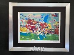 LeRoy Neiman Texas Longhorns Signed Pop Art Mounted and Framed in New 11x14