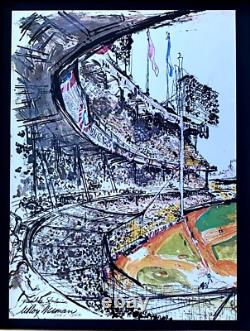 LeRoy Neiman YANKEES 1974 Signed Pop Art Mounted and Framed New 11x14 LS