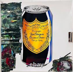 Mr Clever Art Painting Luxury Champagne Dom Can 20x20 banksy warhol mr brainwash