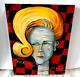 Original Checkered Past Pop Art Acrylic Painting By Ann Huey Dallas Tx Signed