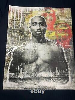 Original Signed Crisp Pop Art Canvas Tupac