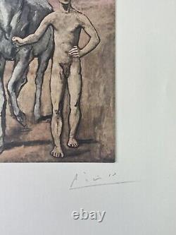 Pablo Picasso Print, Boy Leading a Horse, 1905 Hand Signed & COA