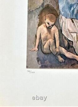 Pablo Picasso Print La Coiffure, 1905 Hand Signed & COA