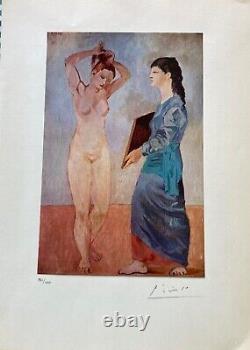 Pablo Picasso Print, La Toilette, 1906 Hand Signed & COA