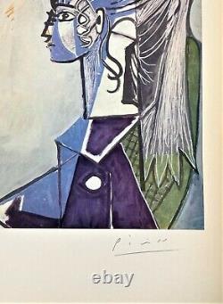 Pablo Picasso Print Portrait of Sylvette David 24 Hand Signed & COA