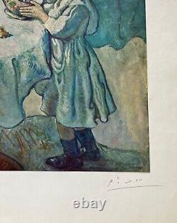 Pablo Picasso Print The Gourmet, 1901 Hand Signed & COA