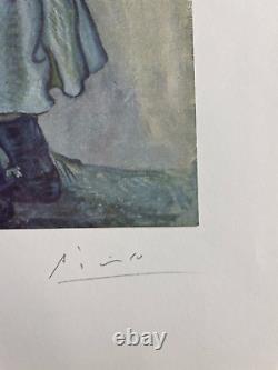 Pablo Picasso Print, The Gourmet, 1901 Original Hand Signed & COA