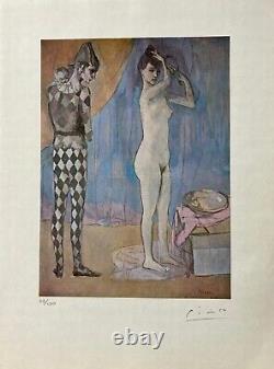 Pablo Picasso Print The Harlequin'a Family, 1905 Hand Signed & COA