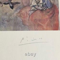 Pablo Picasso Print The Saltimbanques, 1905 Original Hand Signed & COA