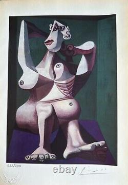 Pablo Picasso Print Woman Dressing Her Hair, 1940 Original Hand Signed & COA