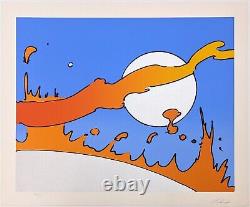 Peter Max Close To The Sun 1978 Signed Serigraph Pop Art Framed Gallart