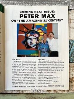 Peter Max RARE New Life Magazine cover signed Dalai Lama Guru Beatles Pop Art