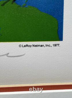 Pop Art Artist Leroy Neiman Signed Color Lithograph. Lions Pride. 1977