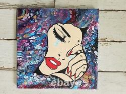 Pop Art Original Acrylic Painting Abstract signed