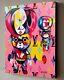 Pop Art Vuitton Style Painting Withcoa Framed Canvas 40x30cm Signed Hitt