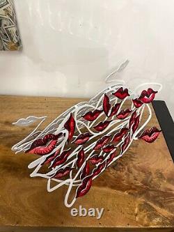 Pop art Metal 100 Kisses sculpture by DAVID GERSTEIN